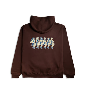 'MS. PAM POSSE' Hoodie in Brown