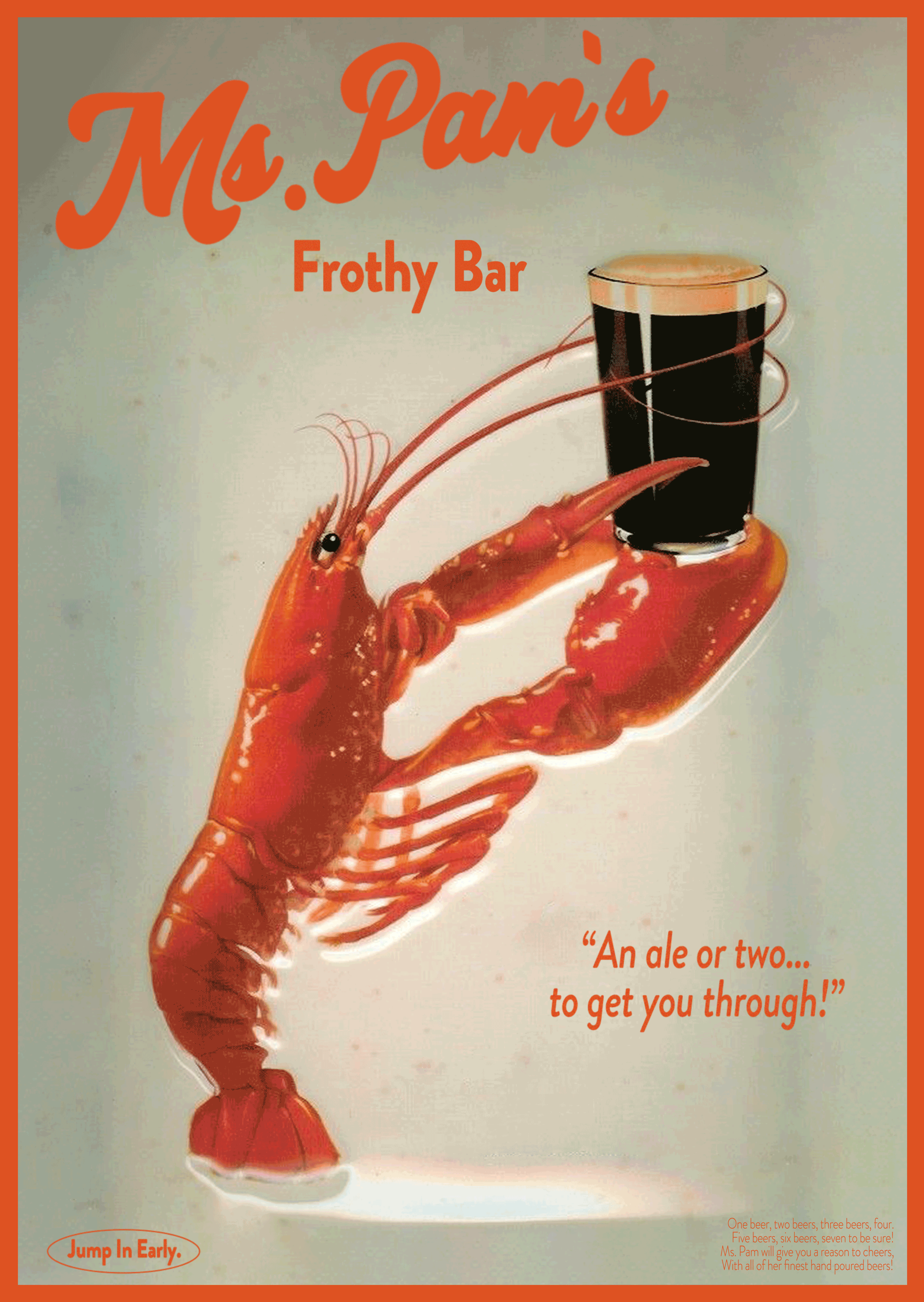 MS. PAM'S FROTHY BAR POSTER